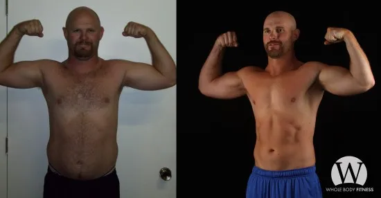 Alex: before and after photos side by side