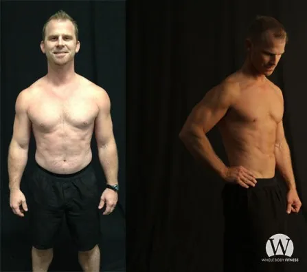 Ben F.: before and after photos side by side