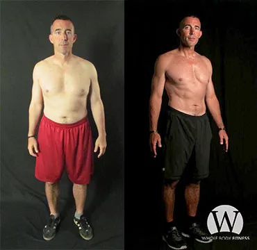Brian: before and after photos side by side