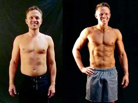 Chris F.: before and after photos side by side
