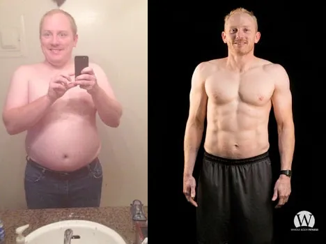 Dan: before and after photos side by side