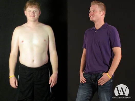 Jeremy Wilson: before and after photos side by side