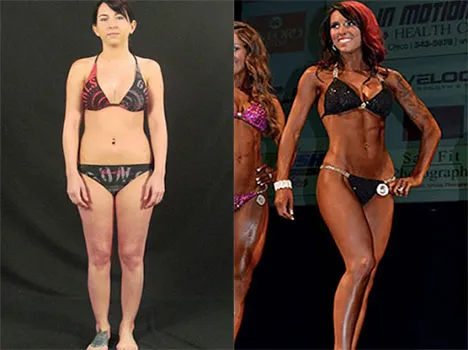 Jessica Roach: before and after photos side by side
