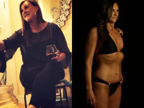 Jill: before and after photos side by side