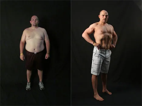 Joe H.: before and after photos side by side