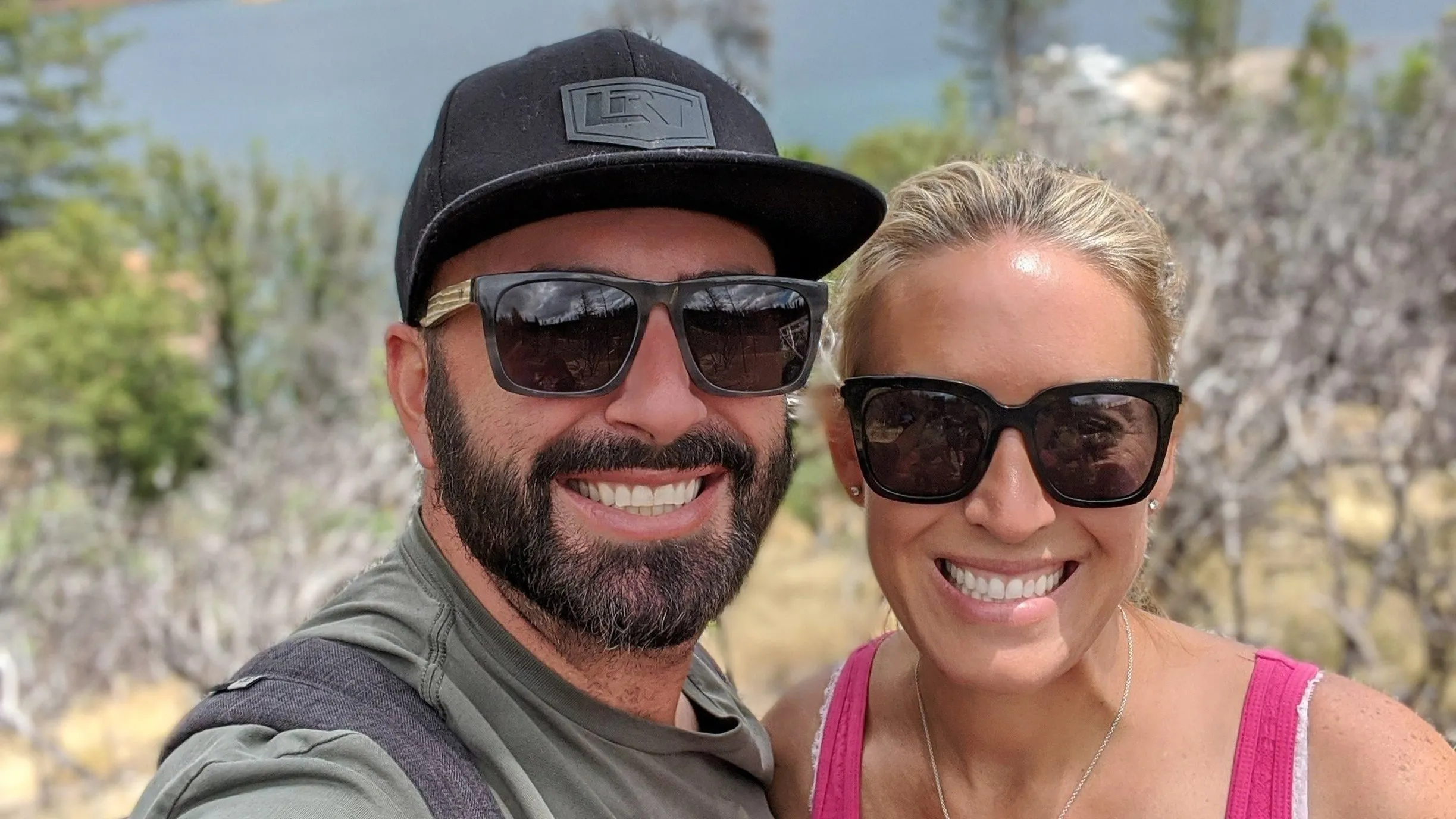 Dennis and Andrea Leis outdoors