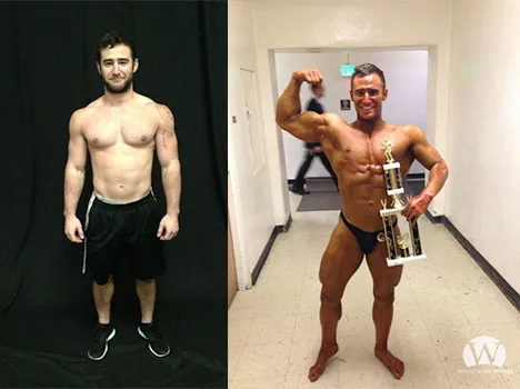 Matt S.: before and after photos side by side