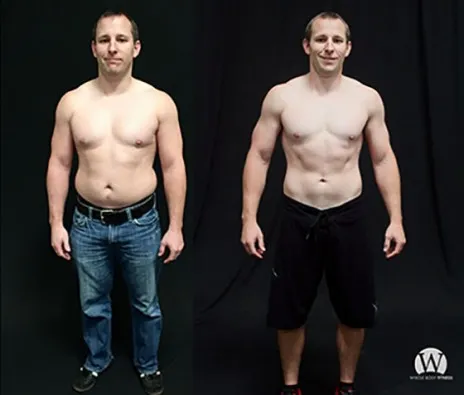 Ryan N.: before and after photos side by side