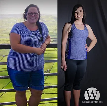 Valerie B.: before and after photos side by side